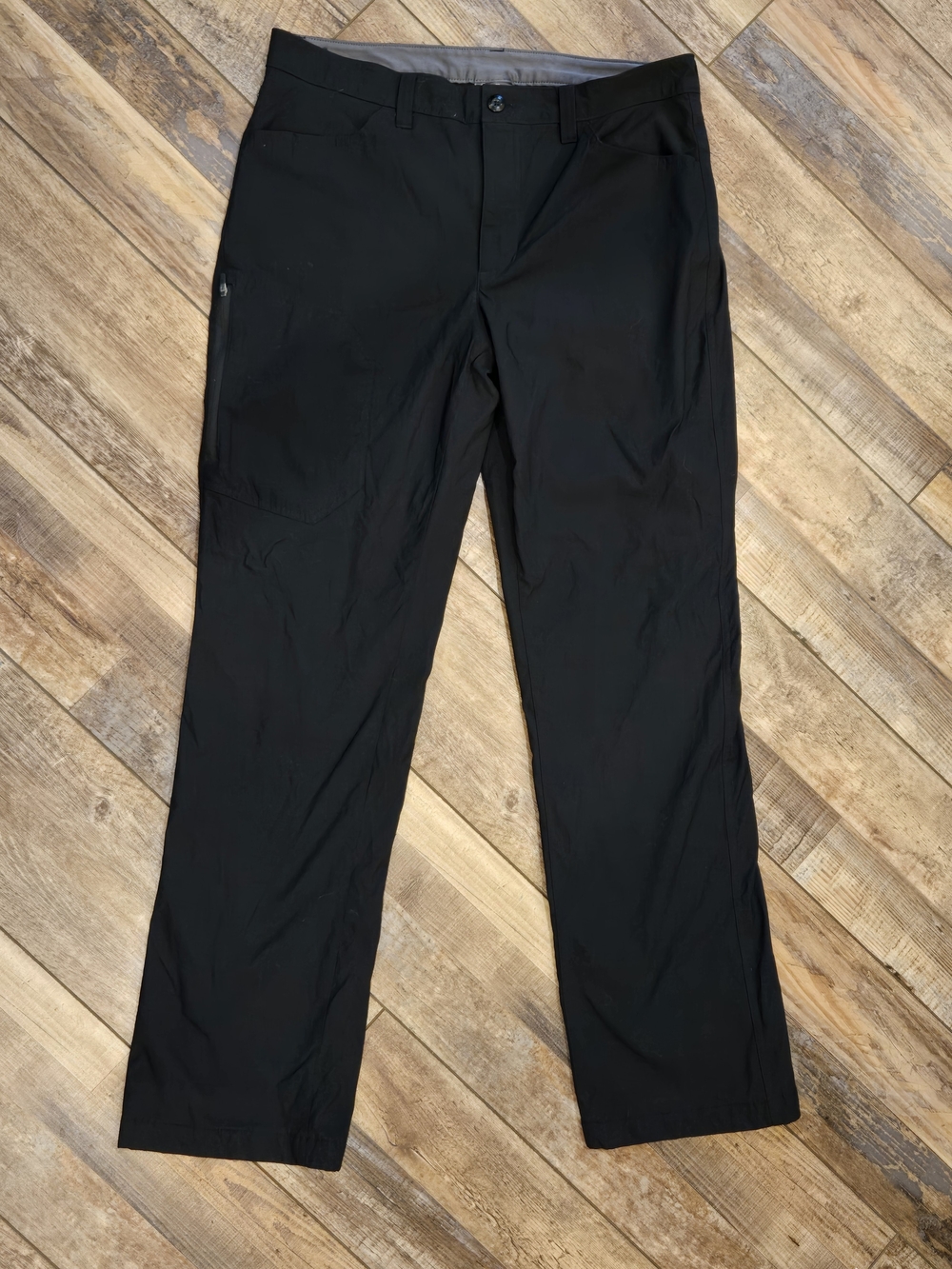 Eddie Bauer Men's Guide Pro Fleece Lined Pants Black 34x31 First Ascent Hiking